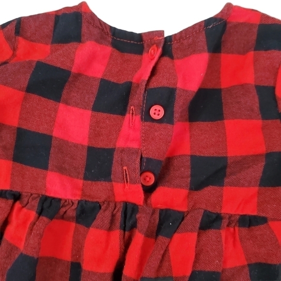 Carter's 2T Toddlers Girls Buffalo Plaid Top - Picture 3 of 6